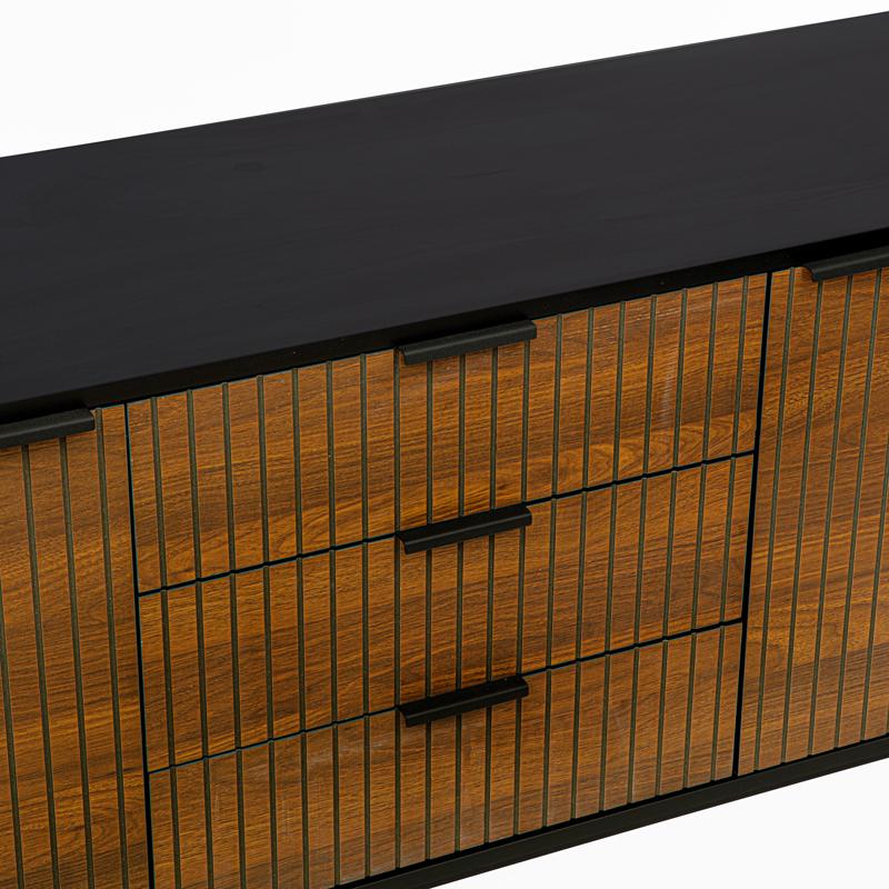 ΚΟΜΟΤΑ-ΜΠΟΥΦΕΣ Fylliana FL2405 ΜΑΥΡΟ-ΚΑΦΕ ΧΡΩΜΑ 150x40x75εκ