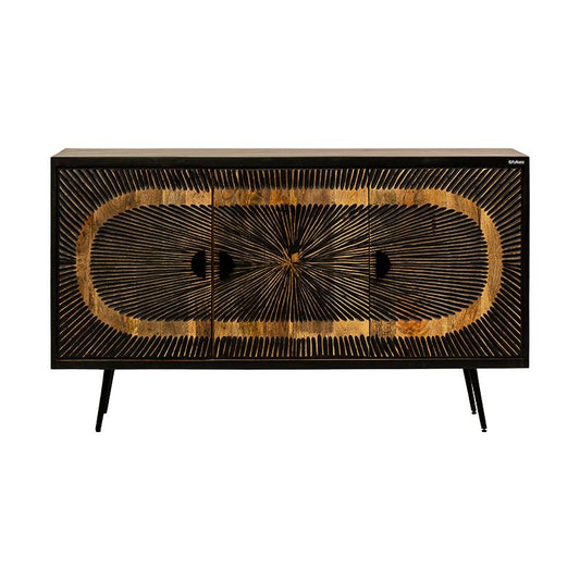 ΚΟΜΟΤΑ-ΜΠΟΥΦΕΣ Fylliana Kanpur ΜΑΥΡΟ ΜΕ ΕΦΕ ΠΑΛΑΙΩΣΗΣ ΧΡΩΜΑ 145x40x85εκ