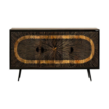 ΚΟΜΟΤΑ-ΜΠΟΥΦΕΣ Fylliana Kanpur ΜΑΥΡΟ ΜΕ ΕΦΕ ΠΑΛΑΙΩΣΗΣ ΧΡΩΜΑ 145x40x85εκ