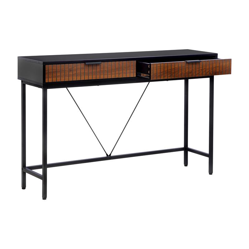 ΚΟΝΣΟΛΑ Fylliana FL2405 ΜΑΥΡΟ-ΚΑΦΕ ΧΡΩΜΑ 120x30x76εκ