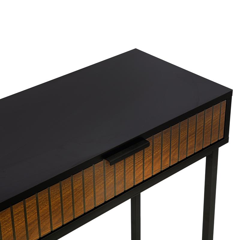 ΚΟΝΣΟΛΑ Fylliana FL2405 ΜΑΥΡΟ-ΚΑΦΕ ΧΡΩΜΑ 120x30x76εκ