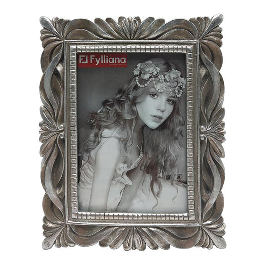 ΚΟΡΝΙΖΑ POLYRESIN Fylliana 21720 10*15 ΑΣΗΜΙ ΧΡΩΜΑ 15.5*1.5*20.5 sls