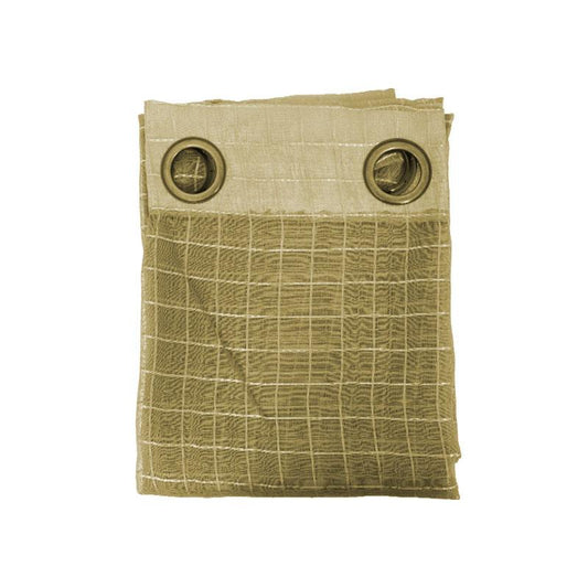 ΚΟΥΡΤΙΝΑ Fylliana BURLAP ΜΠΕΖ ΚΑΡΟ 140x240εκ