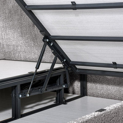 ΚΡΕΒΑΤΙ Fylliana Edem ΓΚΡΙ ΜΕ ΑΠΟΘ ΧΩΡΟ 212x179x130εκ (160x200)