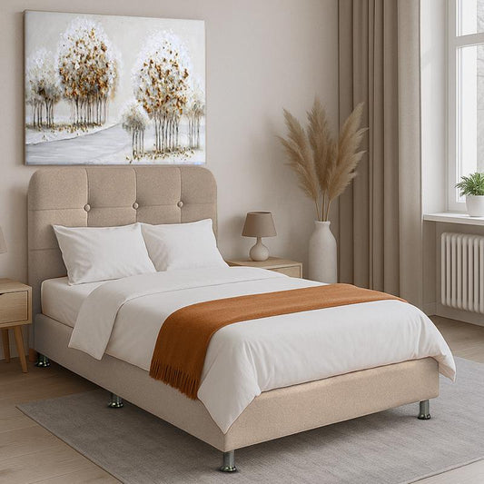 ΚΡΕΒΑΤΙ Fylliana Natalie ΚΑΦΕ ΜΕ ΑΠΟΘ ΧΩΡΟ 212x122x120 ΓΙΑ ΣΤΡΩΜΑ 120x200εκ