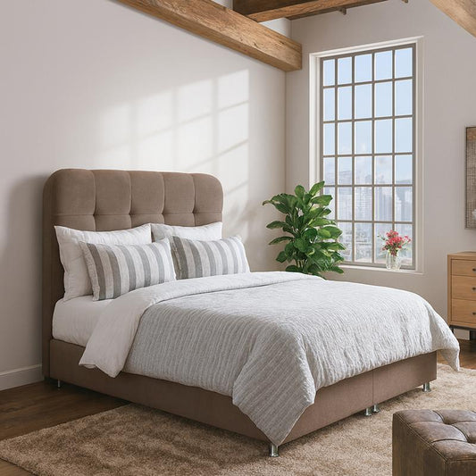 ΚΡΕΒΑΤΙ Fylliana Natalie ΚΑΦΕ ΜΕ ΑΠΟΘ ΧΩΡΟ 212x162x120 ΓΙΑ ΣΤΡΩΜΑ 160x200εκ