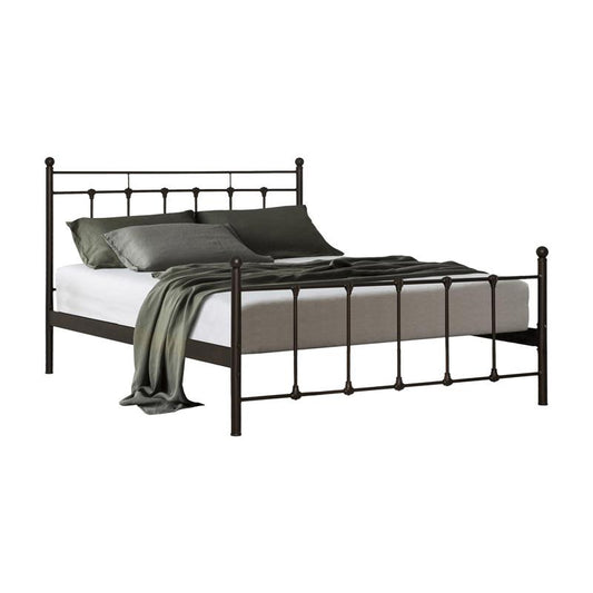 ΚΡΕΒΑΤΙ ΣΙΔΕΡΕΝΙΟ Fylliana ASTRA ΚΑΦΕ ΧΡΩΜΑ 168x208x86εκ (160x200)