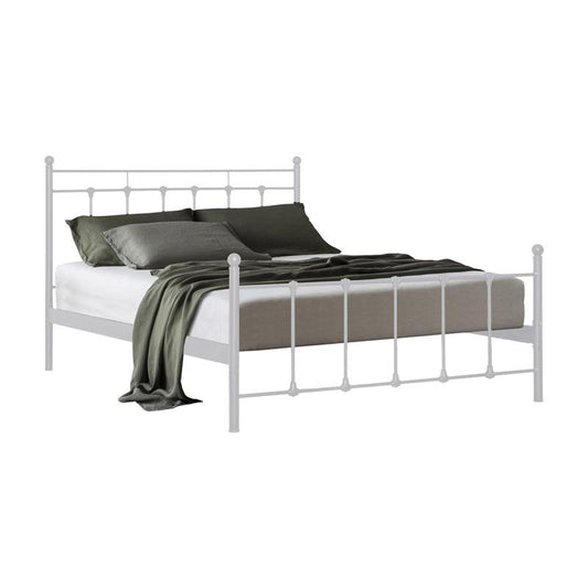 ΚΡΕΒΑΤΙ ΣΙΔΕΡΕΝΙΟ Fylliana ASTRA ΜΠΕΖ ΧΡΩΜΑ 168x208x86εκ (160x200)