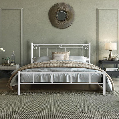 ΚΡΕΒΑΤΙ ΣΙΔΕΡΕΝΙΟ Fylliana Valery ΛΕΥΚΟ ΧΡΩΜΑ 160x210x99εκ (150x200εκ)