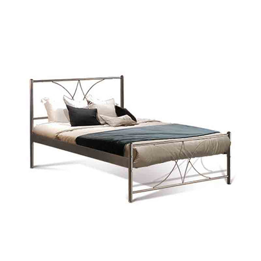 ΚΡΕΒΑΤΙ ΣΙΔΕΡΕΝΙΟ Fylliana DIAGORAS ΚΑΦΕ 90x200εκ