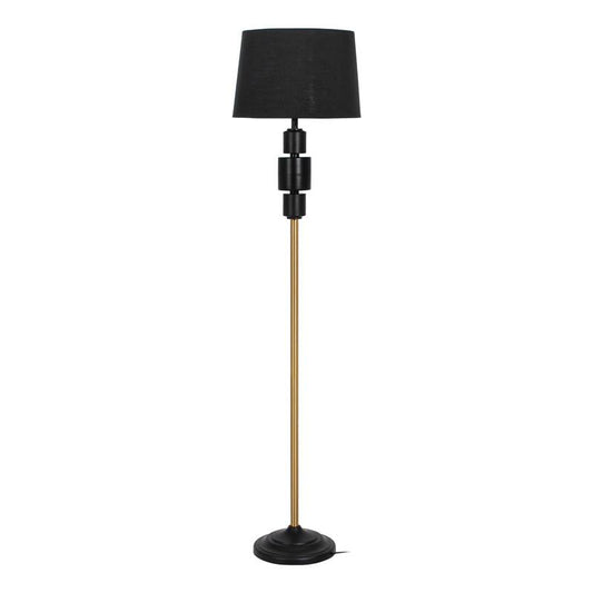 ΛΑΜΠΑ ΔΑΠΕΔΟΥ Fylliana FL24715 ΜΕΤΑΛΛΙΚΗ ΜΑΥΡΟ-ΧΡΥΣΟ ΧΡΩΜΑ 38x160εκ Ε27