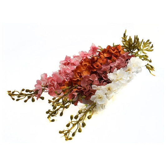 ΛΟΥΛΟΥΔΙ Fylliana Delphinium 1/4 ΛΕΥΚΟ-ΚΑΦΕ-ΠΟΡΤΟΚΑΛΙ-ΡΟΖ. 153εκ