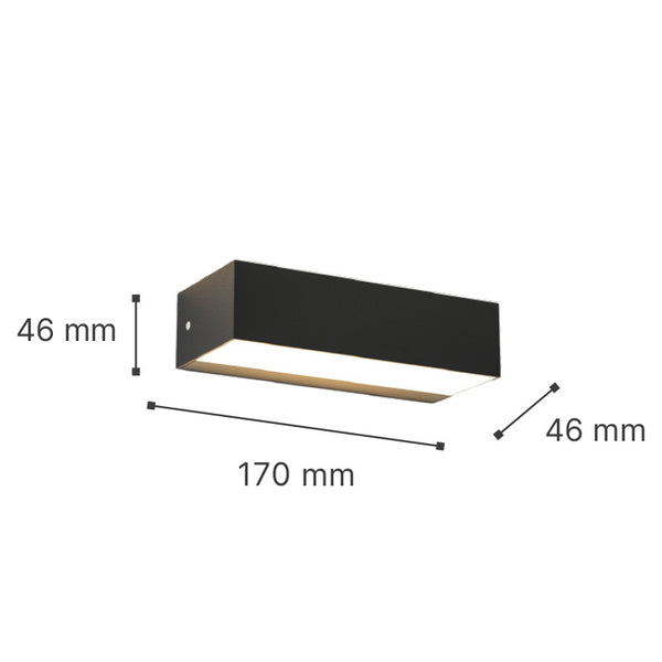 it-Lighting Martin LED 9W 3CCT Outdoor Up-Down Wall Lamp Anthracite D17cmx4.6cm (80200840)