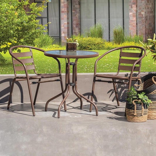 ΜΕΤΑΛΛΙΚΗ ΚΑΡΕΚΛΑ ΕΞΟΧΗΣ Fylliana 001 ΚΑΦΕ 54x62x74εκ