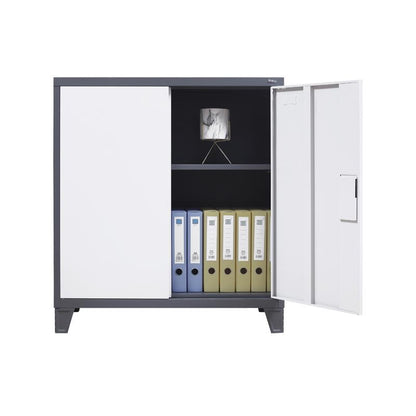 ΜΕΤΑΛΛΙΚΗ ΝΤΟΥΛΑΠΑ Fylliana Durango ΓΚΡΙ ΛΕΥΚΟ ΧΡΩΜΑ 90x40x100εκ