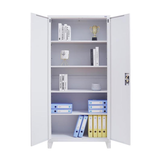 ΜΕΤΑΛΛΙΚΗ ΝΤΟΥΛΑΠΑ Fylliana Everet ΛΕΥΚΟ ΧΡΩΜΑ 90x40x190εκ