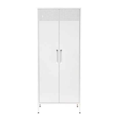 ΜΕΤΑΛΛΙΚΗ ΝΤΟΥΛΑΠΑ Fylliana Levi ΛΕΥΚΟ ΧΡΩΜΑ 70x35x170εκ