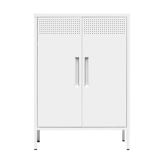 ΜΕΤΑΛΛΙΚΗ ΝΤΟΥΛΑΠΑ Fylliana Mabel ΛΕΥΚΟ ΧΡΩΜΑ 70x35x100εκ