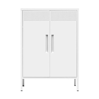 ΜΕΤΑΛΛΙΚΗ ΝΤΟΥΛΑΠΑ Fylliana Mabel ΛΕΥΚΟ ΧΡΩΜΑ 70x35x100εκ