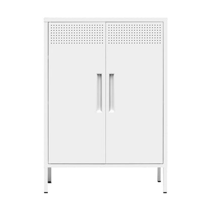 ΜΕΤΑΛΛΙΚΗ ΝΤΟΥΛΑΠΑ Fylliana Mabel ΛΕΥΚΟ ΧΡΩΜΑ 70x35x100εκ