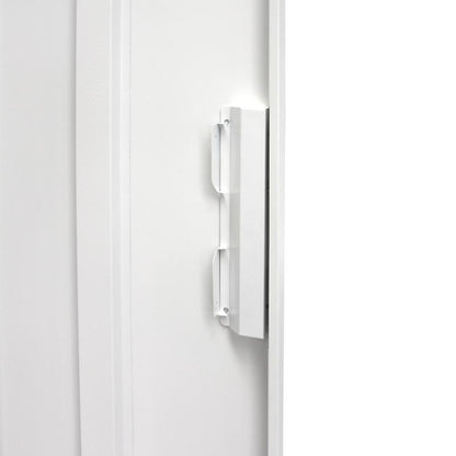 ΜΕΤΑΛΛΙΚΗ ΝΤΟΥΛΑΠΑ Fylliana Nora ΛΕΥΚΟ ΧΡΩΜΑ 40x35x170εκ