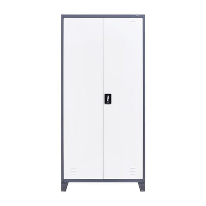 ΜΕΤΑΛΛΙΚΗ ΝΤΟΥΛΑΠΑ Fylliana Valja ΓΚΡΙ ΛΕΥΚΟ ΧΡΩΜΑ 90x45x190εκ