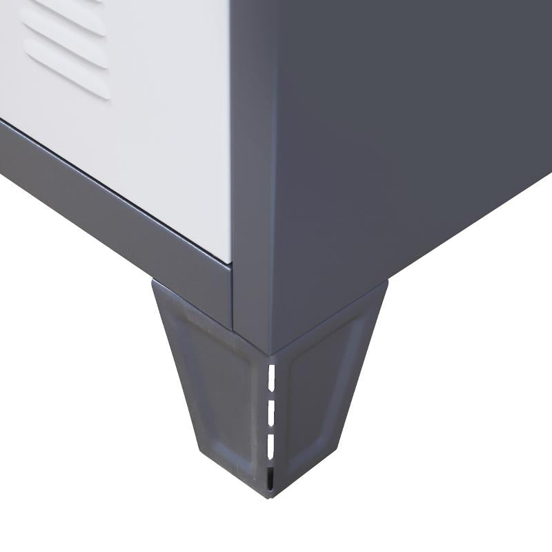 ΜΕΤΑΛΛΙΚΗ ΝΤΟΥΛΑΠΑ Fylliana Valja ΓΚΡΙ ΛΕΥΚΟ ΧΡΩΜΑ 90x45x190εκ