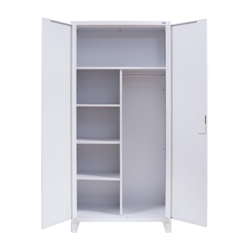 ΜΕΤΑΛΛΙΚΗ ΝΤΟΥΛΑΠΑ Fylliana Valja ΛΕΥΚΟ ΧΡΩΜΑ 90x45x190εκ