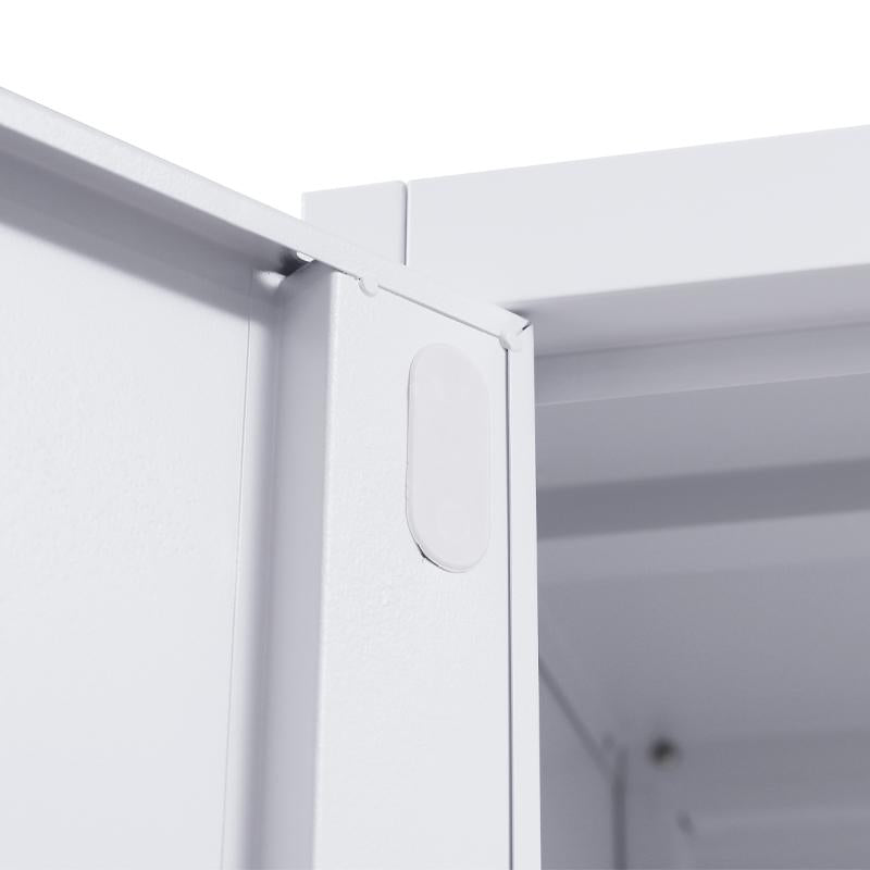 ΜΕΤΑΛΛΙΚΗ ΝΤΟΥΛΑΠΑ Fylliana Valja ΛΕΥΚΟ ΧΡΩΜΑ 90x45x190εκ