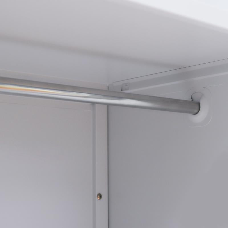 ΜΕΤΑΛΛΙΚΗ ΝΤΟΥΛΑΠΑ Fylliana Valja ΛΕΥΚΟ ΧΡΩΜΑ 90x45x190εκ