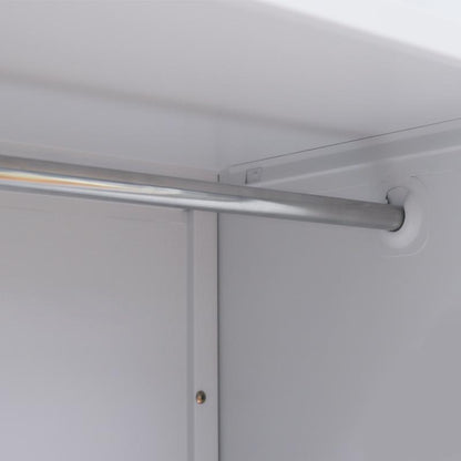 ΜΕΤΑΛΛΙΚΗ ΝΤΟΥΛΑΠΑ Fylliana Valja ΛΕΥΚΟ ΧΡΩΜΑ 90x45x190εκ