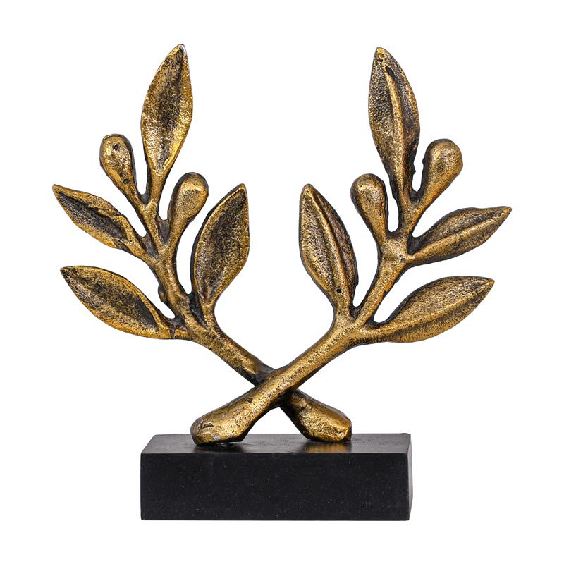 ΜΕΤΑΛΛΙΚΟ ΔΙΑΚΟΣΜΗΤΙΚΟ ΦΥΛΛΟ Fylliana FL76902 ΧΡΥΣΟ ΑΝΤΙΚΕ ΧΡΩΜΑ 18x6x18εκ