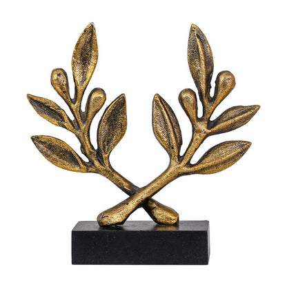 ΜΕΤΑΛΛΙΚΟ ΔΙΑΚΟΣΜΗΤΙΚΟ ΦΥΛΛΟ Fylliana FL76902 ΧΡΥΣΟ ΑΝΤΙΚΕ ΧΡΩΜΑ 18x6x18εκ