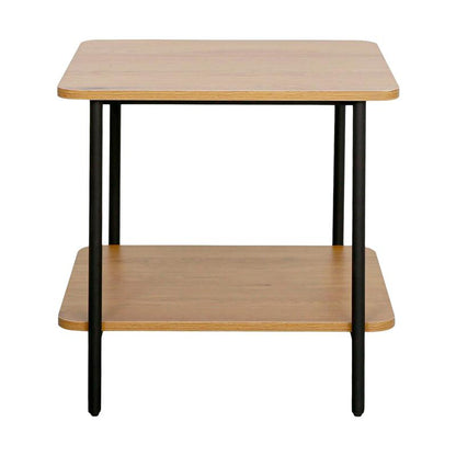 ΜΕΤΑΛΛΙΚΟ ΚΟΜΟΔΙΝΟ Fylliana FL2504 BLACK OAK ΧΡΩΜΑ 50x50x50εκ