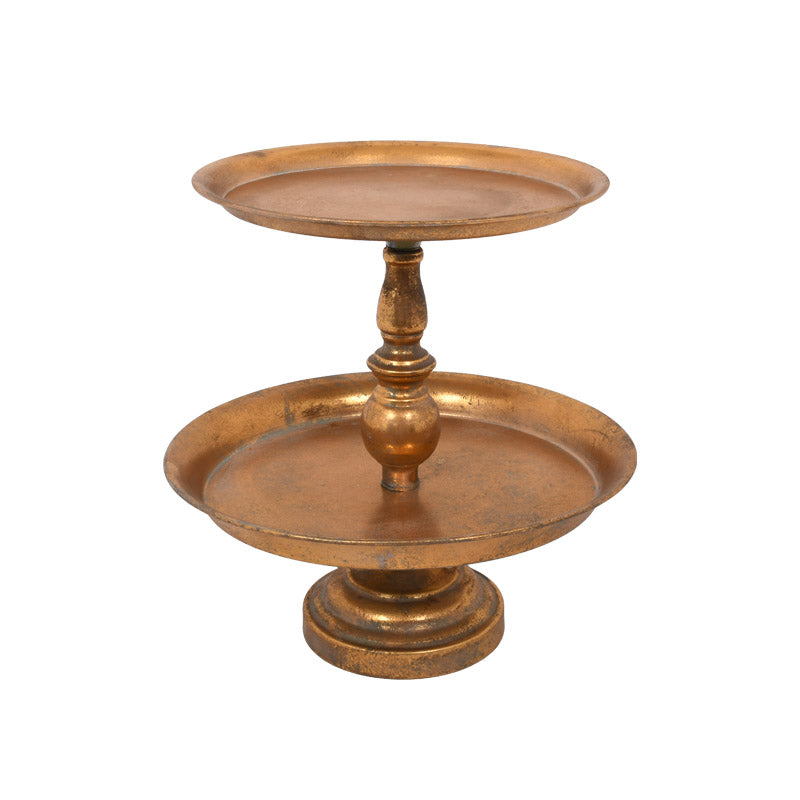 ΜΕΤΑΛΛΙΚΟΣ ΔΙΠΛΟΣ ΔΙΣΚΟΣ Fylliana ΧΡΥΣΟΣ 35x32x31εκ