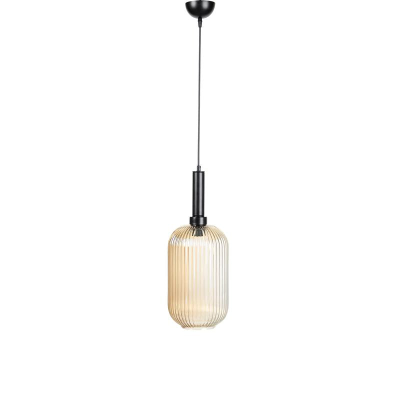 ΜΟΝΟΦΩΤΟ ΚΡΕΜΑΣΤΟ ΦΩΤΙΣΤΙΚΟ ΟΡΟΦΗΣ Fylliana AMBER ΓΥΑΛΙ ΧΡΩΜΑ Ε27 20x32εκ