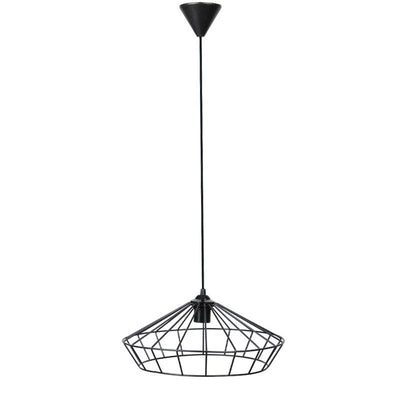 ΜΟΝΟΦΩΤΟ ΚΡΕΜΑΣΤΟ ΦΩΤΙΣΤΙΚΟ ΟΡΟΦΗΣ ΜΕΤΑΛΛΙΚΟ Fylliana ΜΑΥΡΟ ΧΡΩΜΑ Ε27 36x75εκ