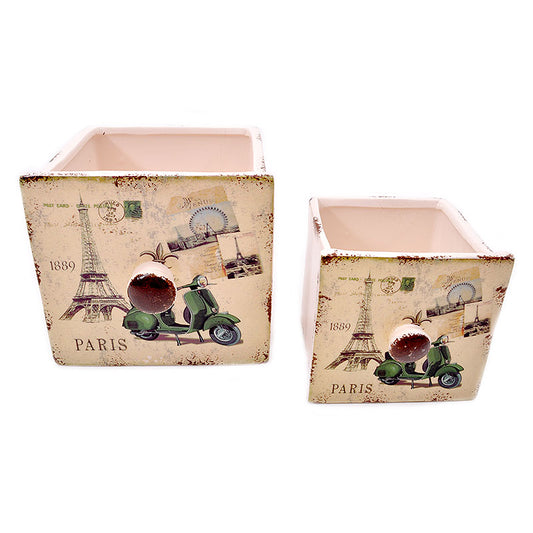 ΣΕΤ 2 ΚΕΡΑΜΙΚΑ ΚΑΣΠΩ Fylliana FL47412Α PARIS ΜΠΕΖ 15x14