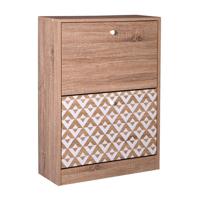 ΠΑΠΟΥΤΣΟΘΗΚΗ Fylliana "Home" 1872 ΜΕ 2 ΠΟΡΤΕΣ SONOMA-ΛΕΥΚΗ 60x23.5x81εκ