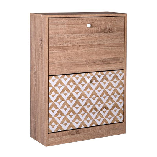 ΠΑΠΟΥΤΣΟΘΗΚΗ Fylliana "Home" 1872 ΜΕ 2 ΠΟΡΤΕΣ SONOMA-ΛΕΥΚΗ 60x23.5x81εκ