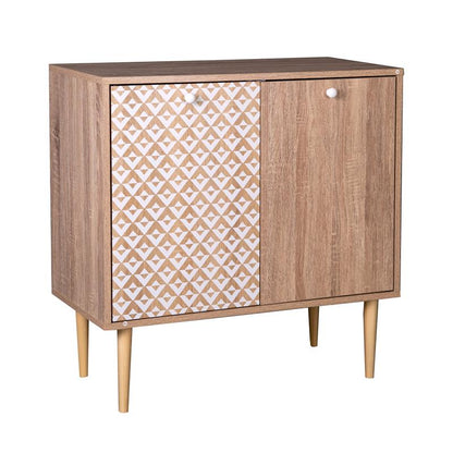 ΠΑΠΟΥΤΣΟΘΗΚΗ Fylliana "Home" 2227 ΜΕ 2 ΠΟΡΤΕΣ ΚΑΙ 4 ΡΑΦΙΑ SONOMA-ΛΕΥΚΗ 75x37x75εκ