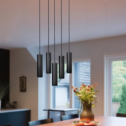 ΠΕΝΤΑΦΩΤΟ ΚΡΕΜΑΣΤΟ ΦΩΤΙΣΤΙΚΟ ΟΡΟΦΗΣ Fylliana ΜΑΥΡΟ ΧΡΩΜΑ GU10 40x100εκ