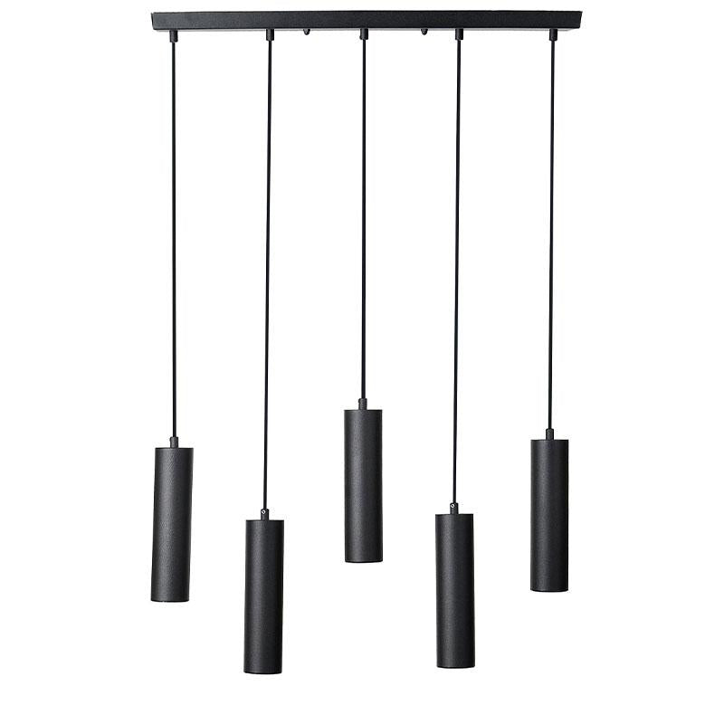 ΠΕΝΤΑΦΩΤΟ ΚΡΕΜΑΣΤΟ ΦΩΤΙΣΤΙΚΟ ΟΡΟΦΗΣ Fylliana ΜΑΥΡΟ ΧΡΩΜΑ GU10 65x10x100εκ