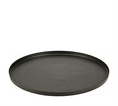 Μεταλλικός δίσκος μαύρος 38cm 27938 | ZAROS