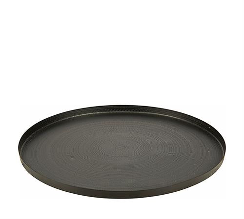 Μεταλλικός δίσκος μαύρος 38cm 27938 | ZAROS