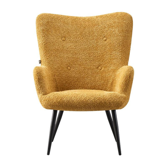 ΠΟΛΥΘΡΟΝΑ Fylliana FL06 ΜΕ ΜΕΤΑΛΛΙΚΑ ΠΟΔΙΑ ΚΑΙ ΚΙΤΡΙΝΟ ΧΡΩΜΑ ΥΦΑΣΜΑΤΟΣ 80x75x97εκ