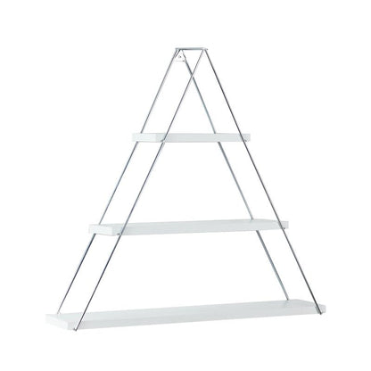 ΡΑΦΙ ΤΟΙΧΟΥ Fylliana "Elmira" Triangle ΛΕΥΚΟ 74x13x61εκ