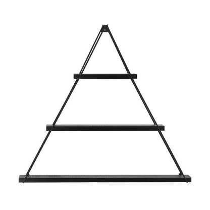 ΡΑΦΙ ΤΟΙΧΟΥ Fylliana "Elmira" Triangle ΜΑΥΡΟ 74x13x61εκ