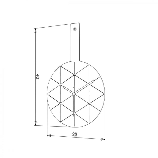 ΡΟΛΟΙ ΤΟΙΧΟΥ Fylliana "Elmira" ΚΟΚΚΙΝΟ-ΛΕΥΚΟ 23x2x23εκ