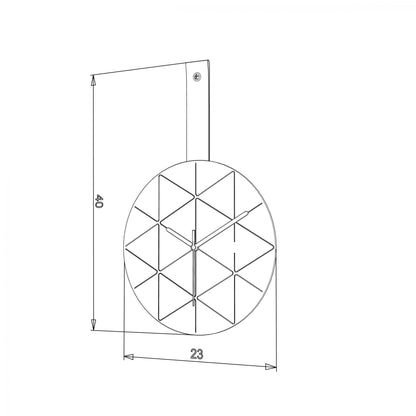 ΡΟΛΟΙ ΤΟΙΧΟΥ Fylliana "Elmira" ΜΑΥΡΟ-ΛΕΥΚΟ 23x2x23εκ